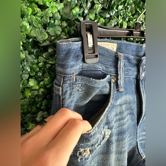 Polo Ralph Lauren Women's Astor Slim Boyfriend Repaired Patch Indigo Blue Jeans - Picture 7 of 16